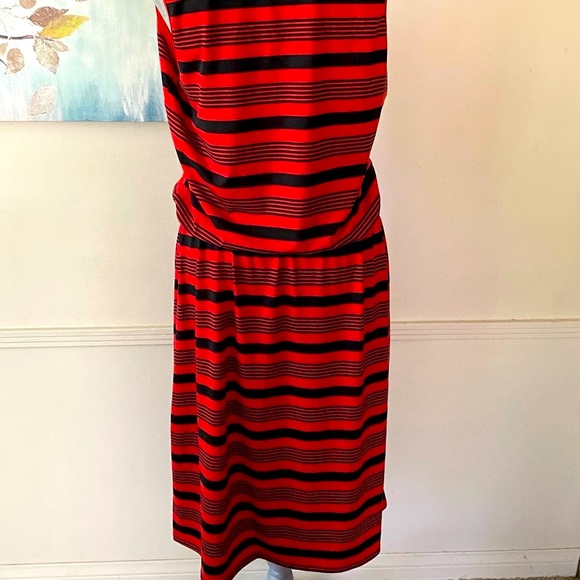 LuLaRoe ❤️“SUMMER”🖤 STRIPED SLEEVELESS DRESS SIZE EXTRA LARGE 🌟NWT🌟 - Picture 7 of 13